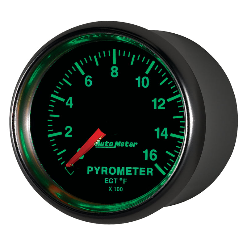Autometer GS 0-1600 degree F Full Sweep Electronic Pyrometer Gauge - Burkken Auto Parts