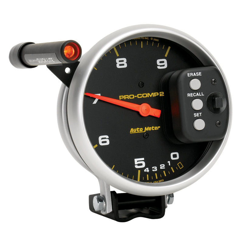 Autometer Pro-Comp 5 inch 9000 RPM Dual Range w/ Shift-Lite and Memory Tach - Burkken Auto Parts
