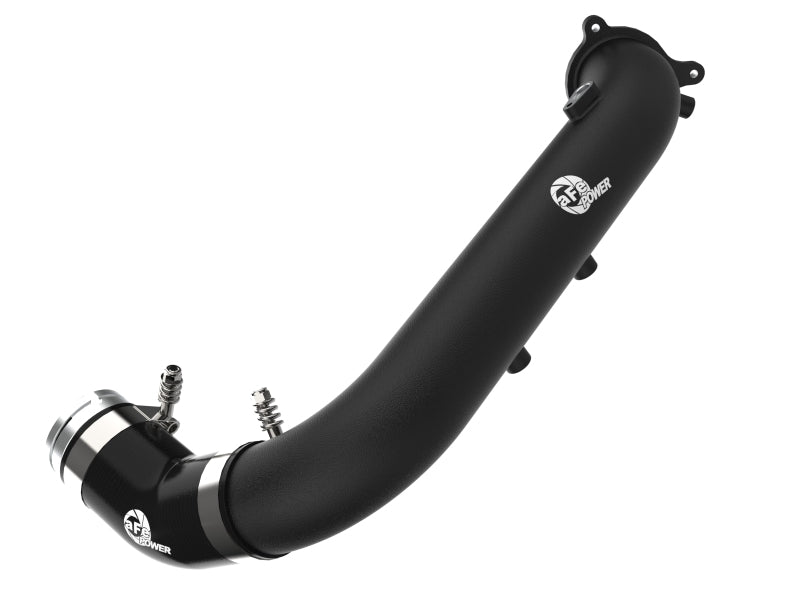 aFe BladeRunner Black 2-3/4in Aluminum Charge Pipe 2021 Toyota Supra GR (A90) I4-2.0L (t) B48 - Burkken Auto Parts