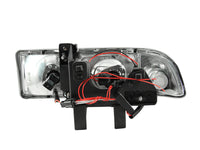 ANZO 1998-2005 Chevrolet S-10 Projector Headlights w/ Halo Black - Burkken Auto Parts