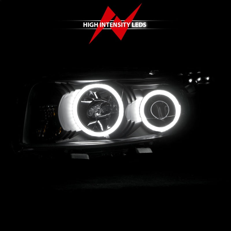 ANZO 2008-2010 Scion Xb Projector Headlights w/ Halo Black - Burkken Auto Parts