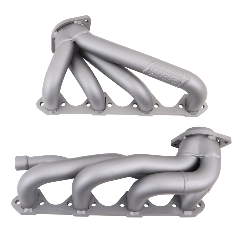 BBK 87-95 Ford F150 Truck 5.8 351 Shorty Unequal Length Exhaust Headers - 1-5/8 Titanium Ceramic - Burkken Auto Parts