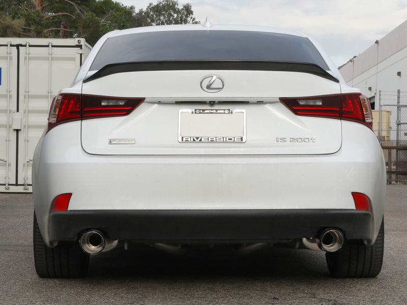 aFe POWER Takeda 16-17 Lexus IS200t L4-2.0L (t) 2.5in-3in 304 SS CB Exhaust - Carbon Fiber - Burkken Auto Parts