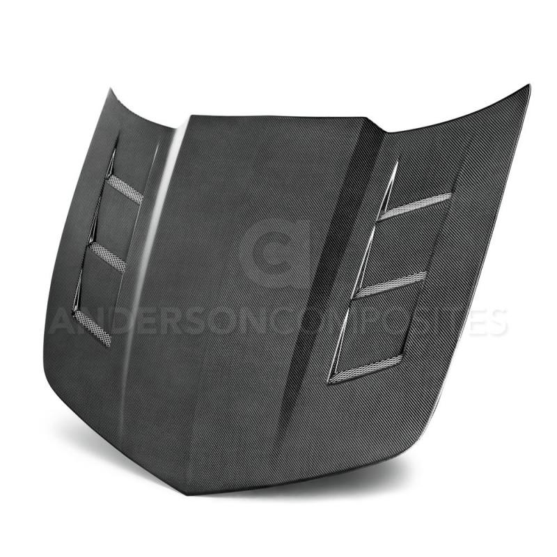Anderson Composites 10-13 Chevy Camaro TSII-style Carbon Fiber Hood - Burkken Auto Parts