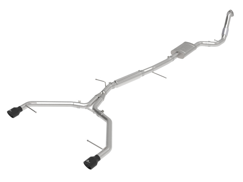 aFe 17-19 Audi A4 (B9) MACH Force-Xp 3in to 2.5in 304 SS Cat-Back Exhaust System-Dual SS Tips - Burkken Auto Parts