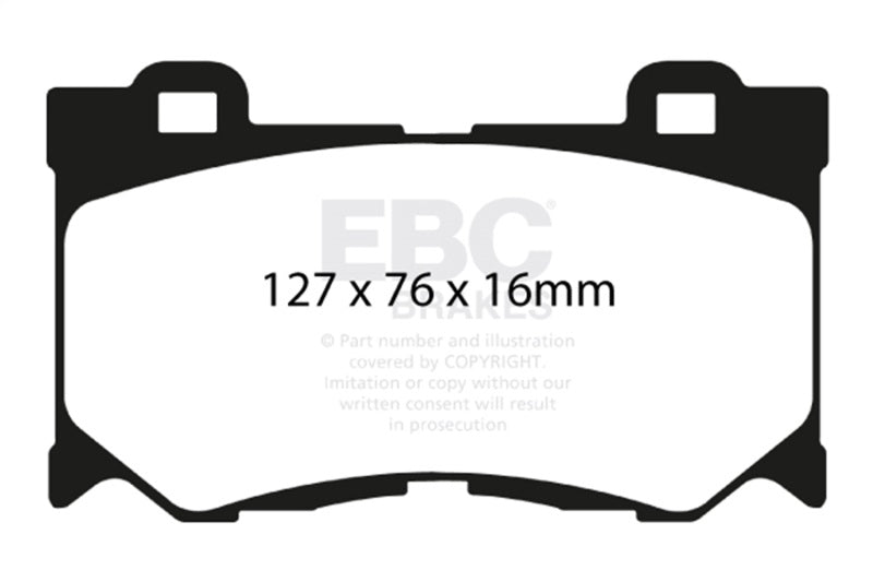 EBC 08-13 Infiniti FX50 5.0 Redstuff Front Brake Pads - Burkken Auto Parts