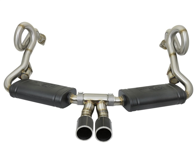 aFe MACHForce-Xp 2in 304 SS Cat-Back Exhaust w/Carbon Fiber Tips 13-16 Porsche Boxster 2.7L/3.4L - Burkken Auto Parts
