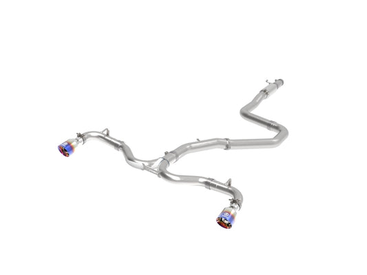 aFe Takeda 304SS Cat-Back Exhaust w/Blue Flame Tips 2018 Hyundai Elantra GT Sport I4 1.6L (t) - Burkken Auto Parts