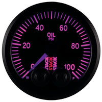 Autometer Stack Instruments Pro Control 52mm 0-100 PSI Oil Pressure Gauge - Black (1/8in NPTF Male) - Burkken Auto Parts