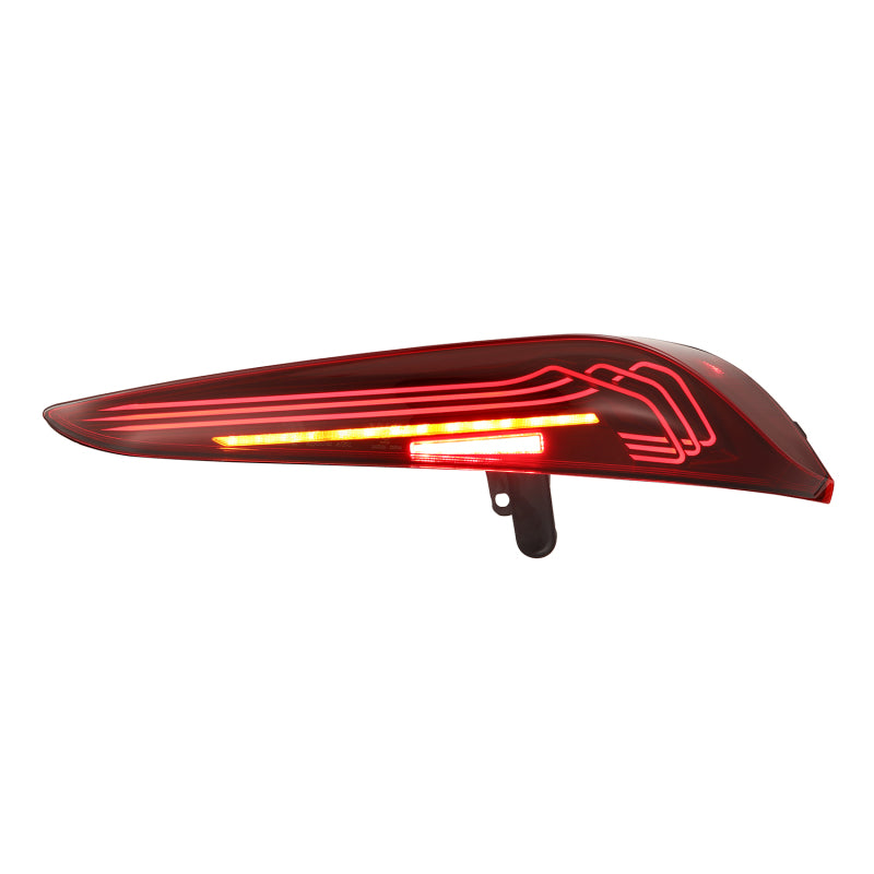 AlphaRex 20-24 Toyota Supra LUXX-Series Laser Style LED Tail Lights Black-Red - Burkken Auto Parts