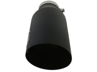 aFe MACHForce XP Exhausts Tips SS-304 EXH Tip 4In x 7Out x 18L Bolt-On (blk) - Burkken Auto Parts