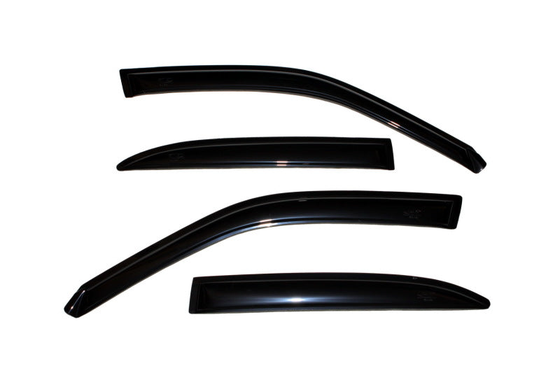 AVS 98-02 Mazda 626 Ventvisor Outside Mount Window Deflectors 4pc - Smoke - Burkken Auto Parts