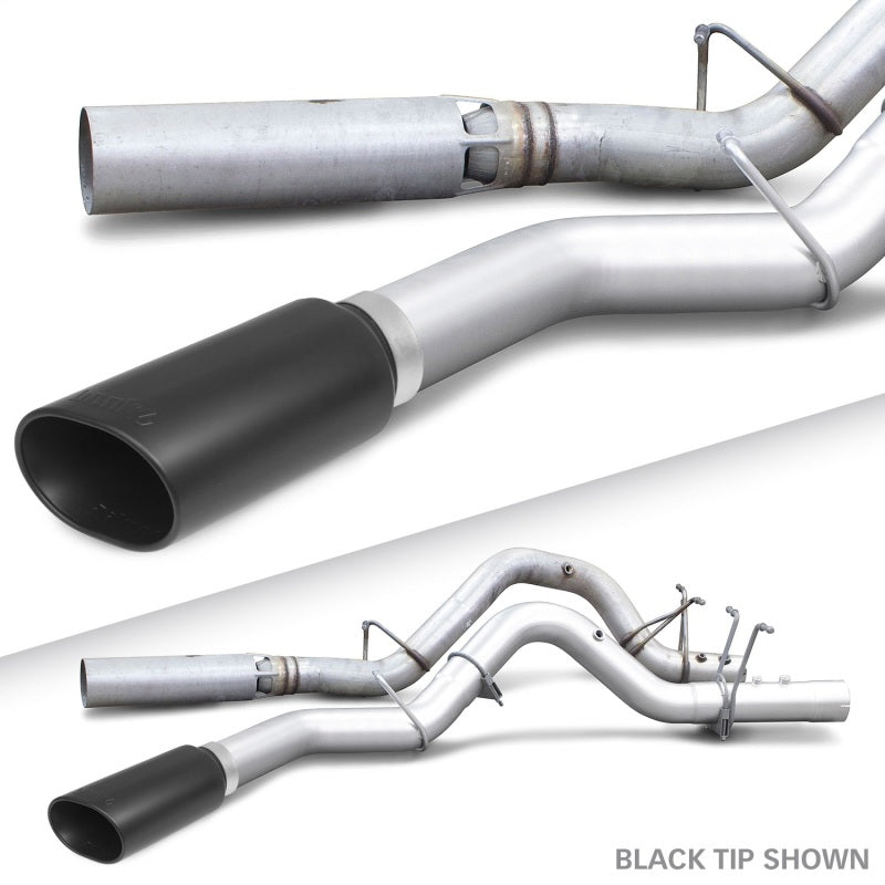 Banks Power 17+ GM Duramax L5P 2500/3500 Monster Exhaust System - SS Single Exhaust w/ Black Tip - Burkken Auto Parts