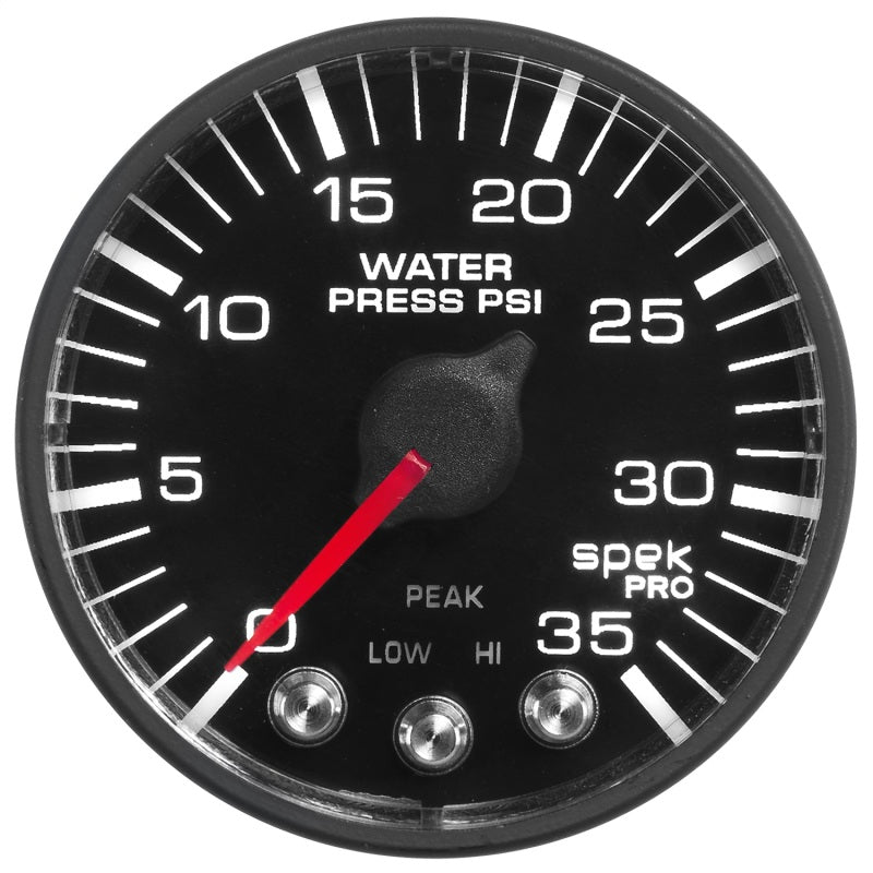 Autometer Spek-Pro 52.4mm 0-35 PSI Digital Stepper Motor Water Pressue Gauge - Burkken Auto Parts