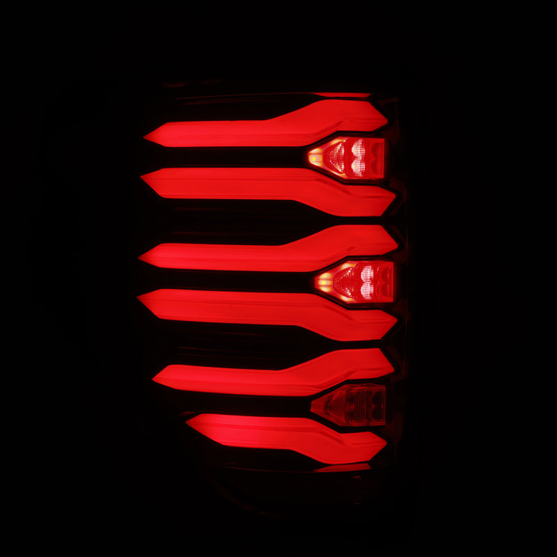 AlphaRex 09-14 Ford F150 LUXX LED Taillights - Black/Red Housing - Burkken Auto Parts