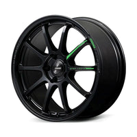 Gram Lights 57NR LIMITED II 18x9.5 +12 5-114.3 Semigloss Black Wheel w/ Black Cap/Stickers/Air Valve