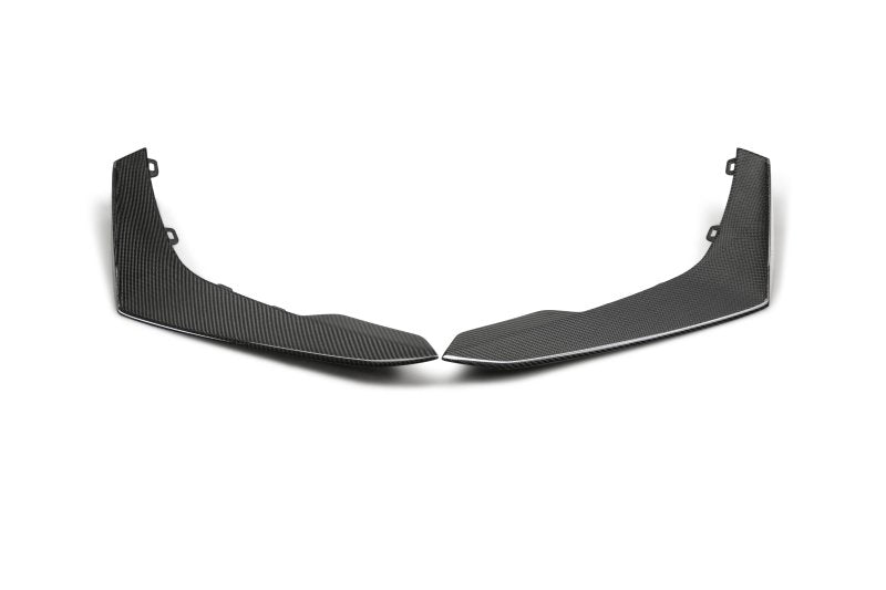 Anderson Composites 17-18 Chevy Camaro ZL1 1LE Type-LE Carbon Fiber Front Bumper Canards - Burkken Auto Parts