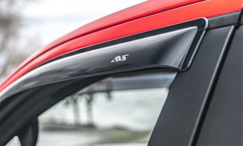 AVS 80-98 Ford F-250 Super Duty Supercrew Ventvisor Outside Mount Window Deflectors 4pc - Smoke - Burkken Auto Parts