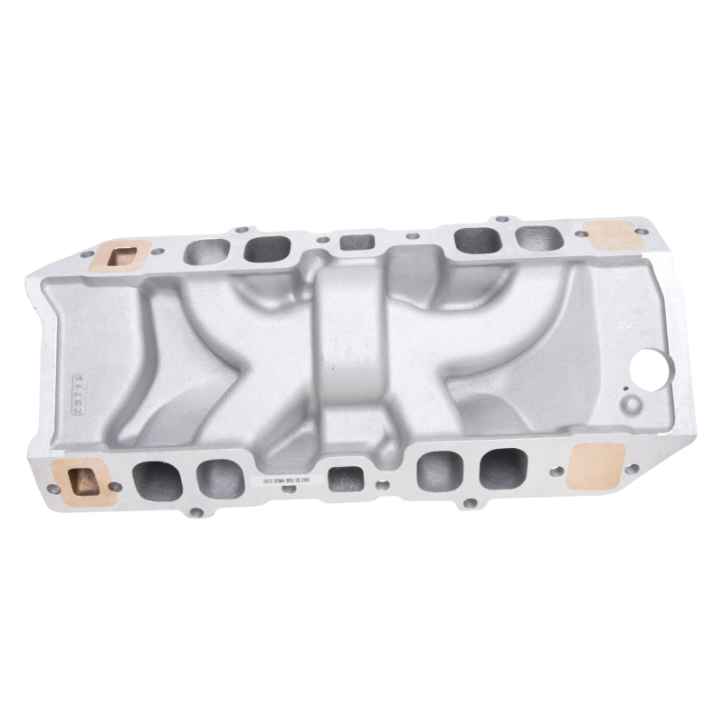 Edelbrock Manifold Marine RPM Chevy Big Block Oval Port w/ Brass - Burkken Auto Parts