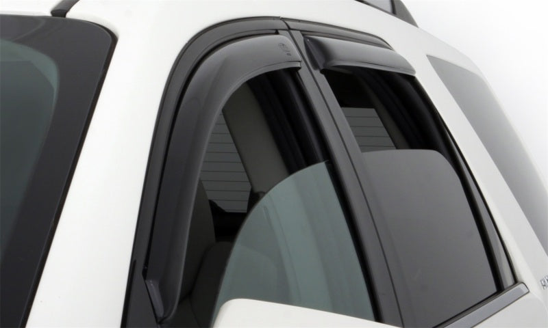 AVS 15-18 Ford F-150 Supercrew Ventvisor In-Channel Front & Rear Window Deflectors 4pc - Smoke - Burkken Auto Parts