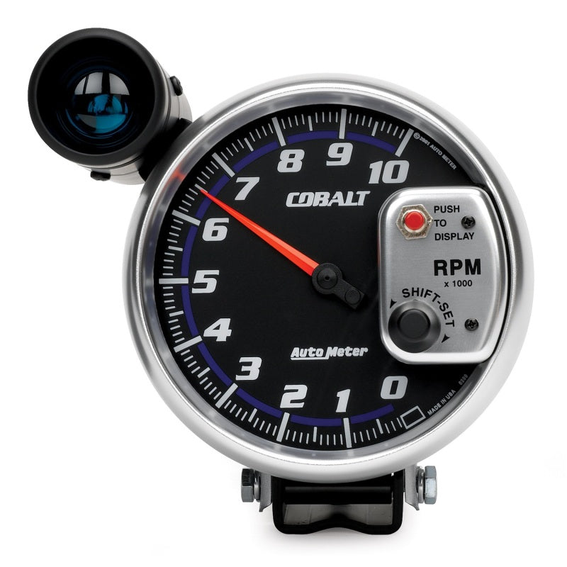 Autometer Cobalt 5 inch 10000 RPM Tachometer w/ Shift Light - Burkken Auto Parts