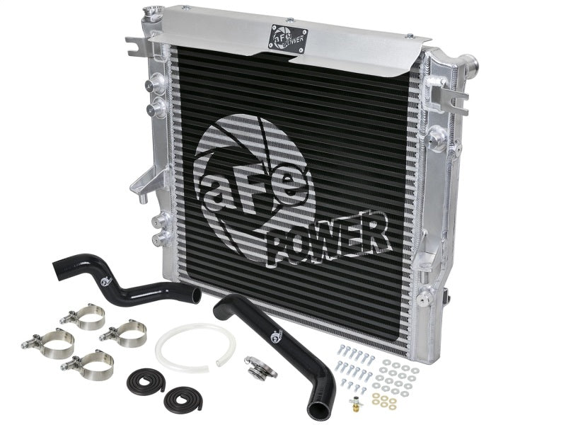 aFe BladeRunner GT Series Bar and Plate Radiator w/ Black Hoses 07-11 Jeep Wrangler (JK) V6 3.8L - Burkken Auto Parts