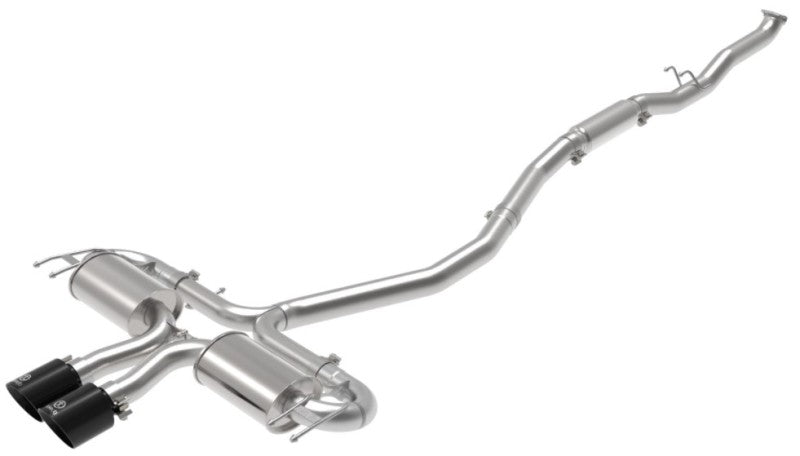 aFe Takeda 3in 304 SS Cat-Back Exhaust System w/Black Tips 17-20 Honda Civic Sport L4-1.5L (t) - Burkken Auto Parts