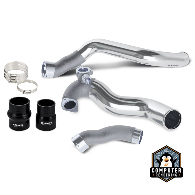 Mishimoto 2024+ Ford Mustang EcoBoost Charge Pipes - Polished - Burkken Auto Parts
