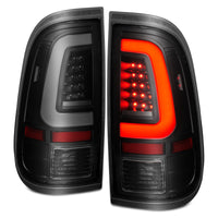 ANZO 2008-2016 Ford  F-250  LED Tail w/ Lights Bar Black Housing Smoke Lens - Burkken Auto Parts