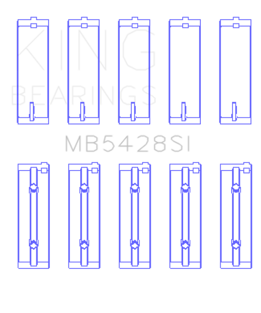 King Engine Bearings Honda R16A/ R18A 2006- Current (Size 0.25) Main Bearing Set