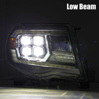 AlphaRex 05-11 Toyota Tacoma NOVA LED Projector Headlights Plank Style Chrome w/Activation Light/DRL - Burkken Auto Parts