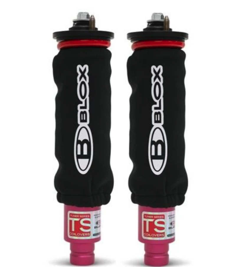BLOX Racing Neoprene Coilover Covers - Black (Pair) - Burkken Auto Parts