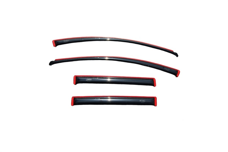 AVS 07-14 Ford Edge Ventvisor In-Channel Front & Rear Window Deflectors 4pc - Smoke - Burkken Auto Parts
