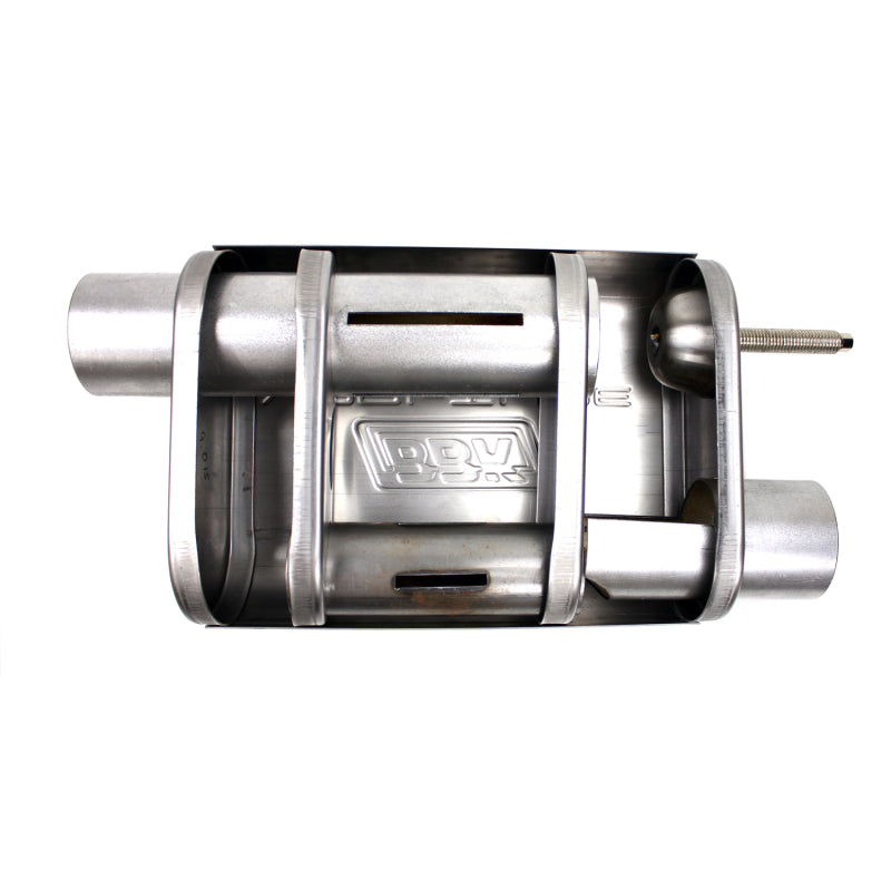 BBK VariTune Adjustable Performance Muffler 2-1/2 Offset/Offset Stainless Steel - Burkken Auto Parts