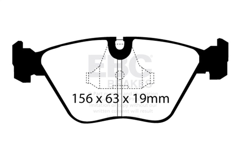 EBC 98-02 BMW Z3 3.2 (M-Coupe) Greenstuff Front Brake Pads - Burkken Auto Parts