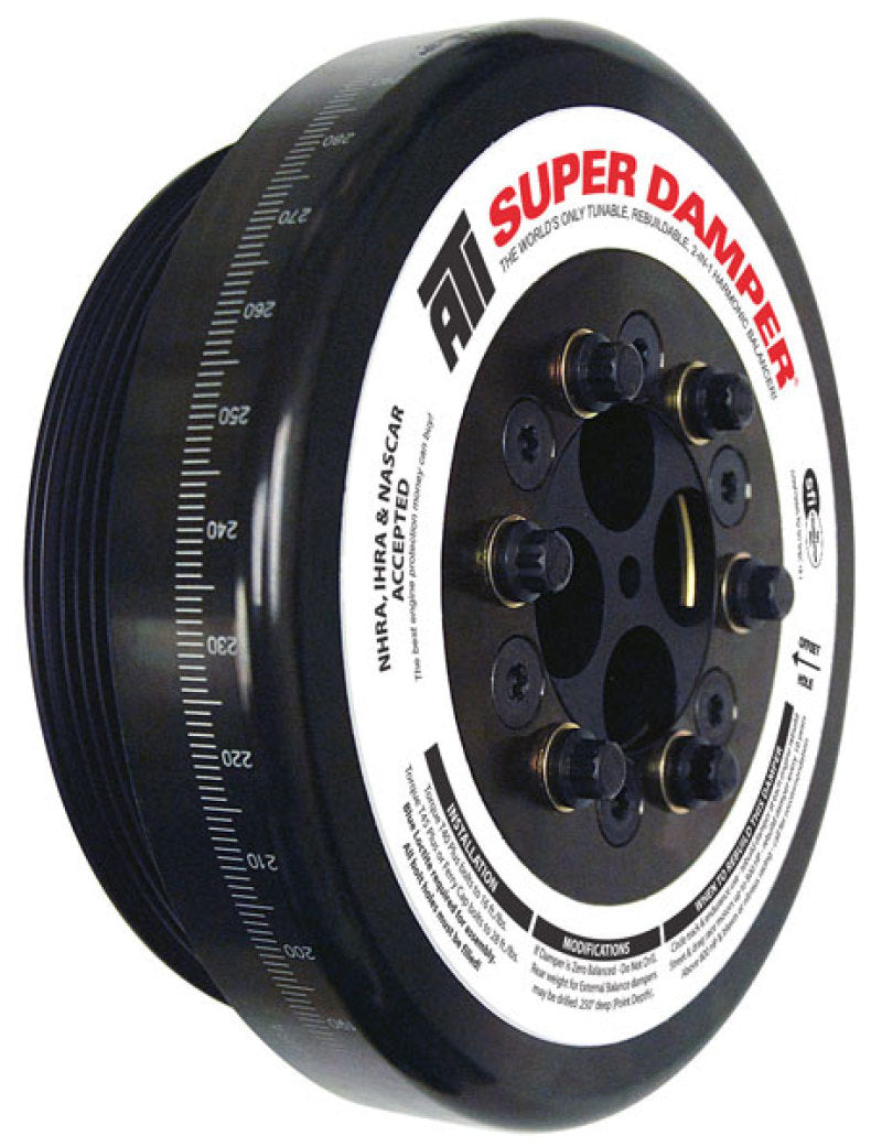 ATI Damper - 8.074in - Steel - 8 Grv - Cummins - 4BT - 6BT - 3.9L - 5.9L - 3 Ring - Diesel - Burkken Auto Parts
