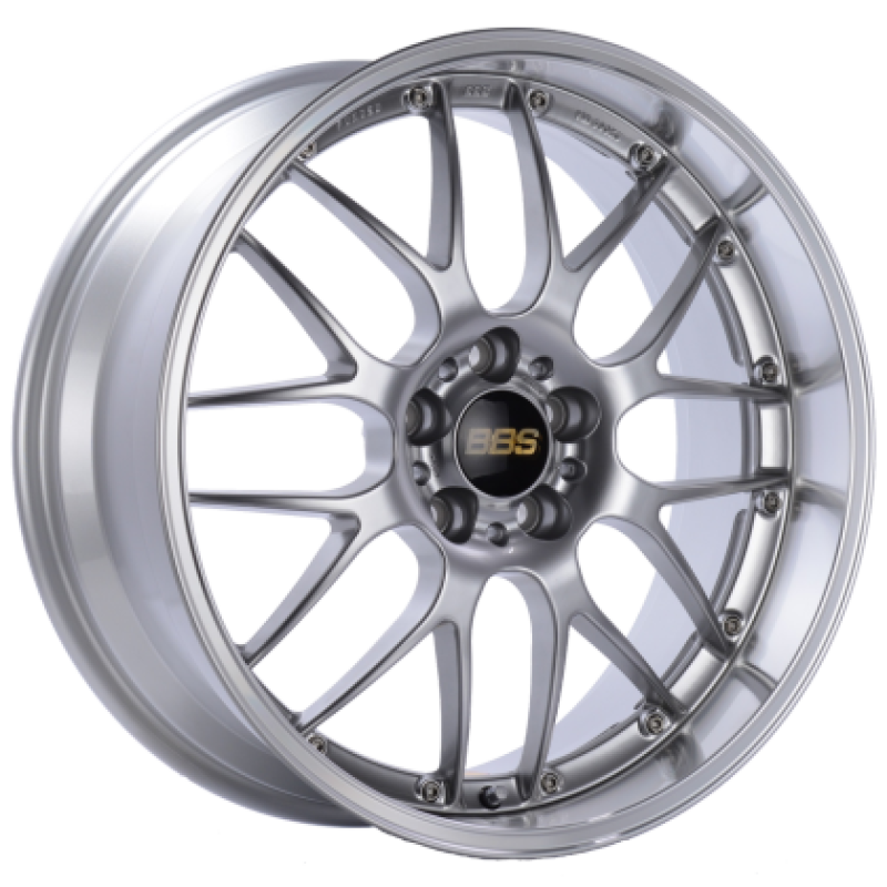 BBS RS-GT 19x8.5 5x112 ET30 Diamond Silver Center Diamond Cut Lip Wheel - 82mm PFS Required - Burkken Auto Parts