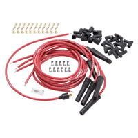 Edelbrock Spark Plug Wire Set Universal Flex Boots 50 Ohm Resistance 8 65mm Red Wire (Set of 9) - Burkken Auto Parts