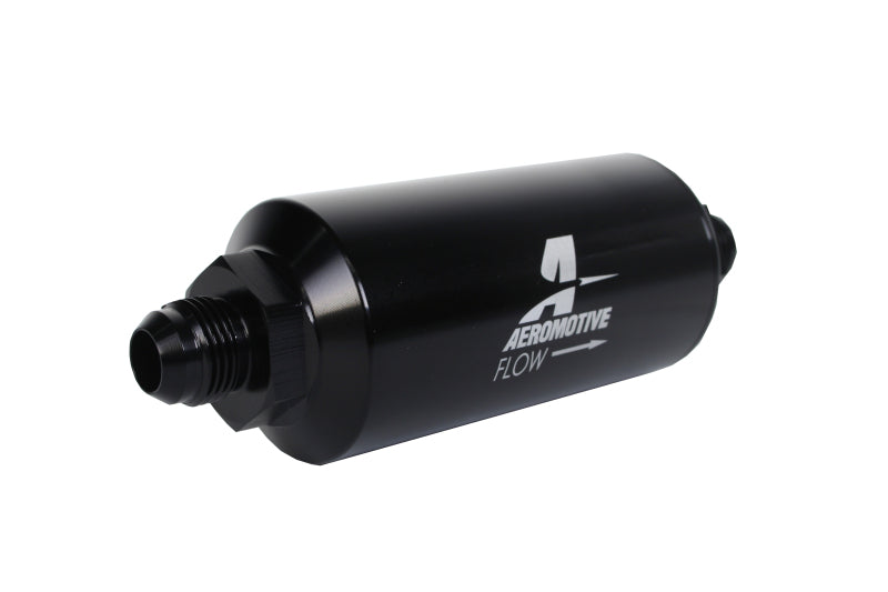 Aeromotive In-Line Filter - (AN -08 Male) 100 Micron Stainless Steel Element - Burkken Auto Parts
