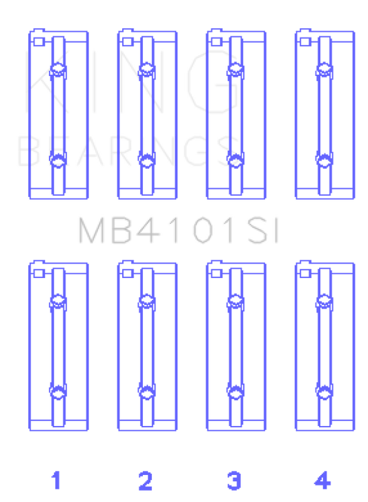 King Alpha Romeo AR 01928 / AR 06430 / AR 64102 / AR 64101 / AR 06120 / AR 01932 Main Bearing Set