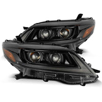 AlphaRex 11-21 Toyota Sienna LUXX LED Proj Headlights Plank Style Alpha Black w/Seq Signal/DRL - Burkken Auto Parts