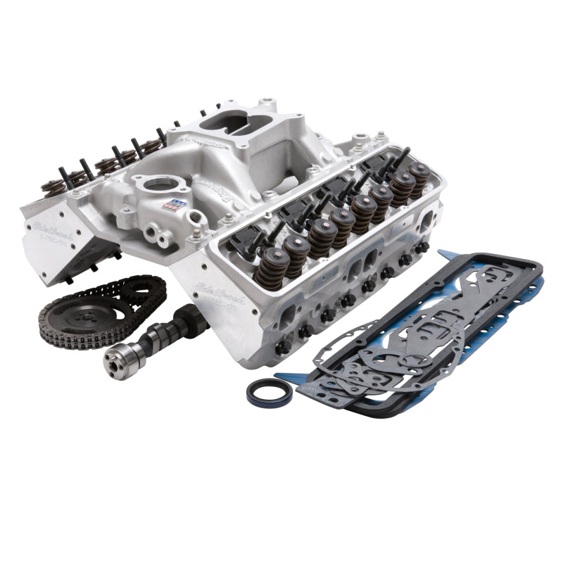 Edelbrock 435Hp Total Power Package Top-End Kit for Use On 1987 And Later SB-Chevy w/ Oe Lifters - Burkken Auto Parts