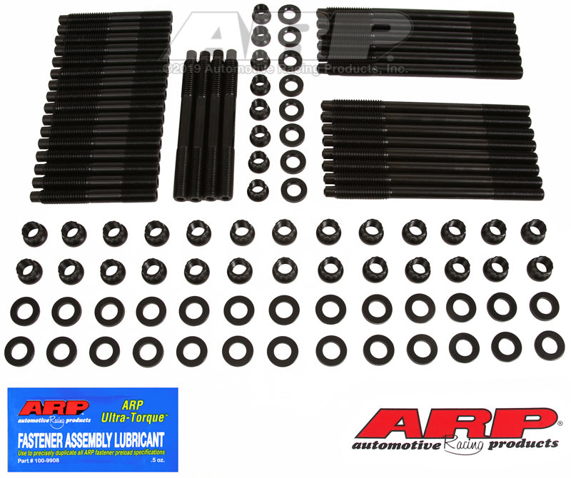 ARP Small Block Chevy w/ Brodix Rodeck Alum Block All Pro Heads - Head Stud Kit - Burkken Auto Parts
