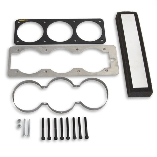 Autometer 87-93 Ford Mustang Black Triple 2-5/8in Gauge Cage - Burkken Auto Parts