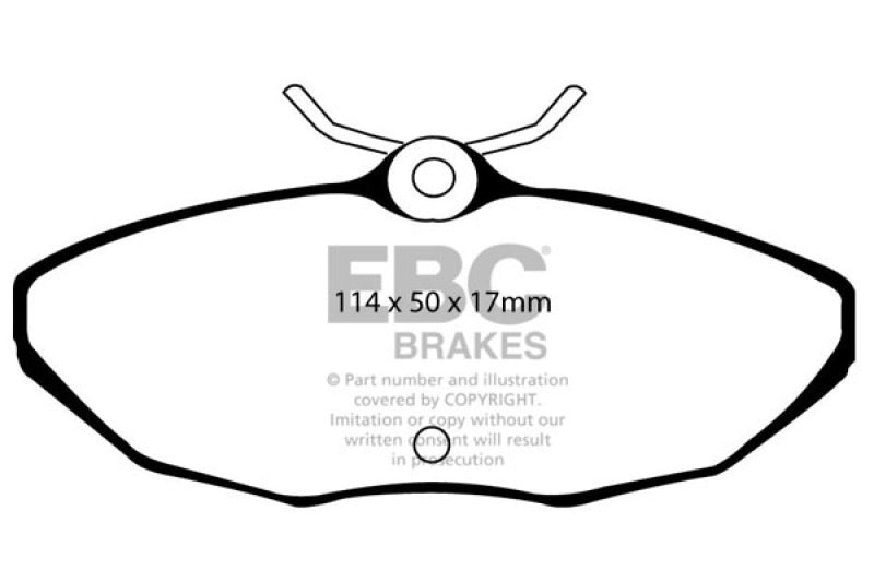 EBC 01-05 Ford Thunderbird 3.9 Redstuff Rear Brake Pads - Burkken Auto Parts