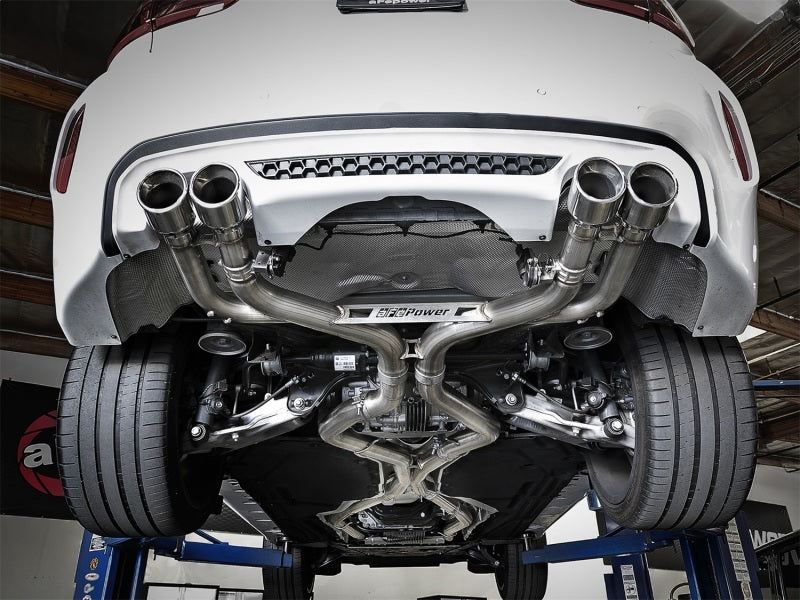 aFe MACH Force-Xp 3.5in. 304 SS C/B Exhaust w/o Muffler 15-18 BMW X5 M V8-4.4L (tt) - Polished Tip - Burkken Auto Parts