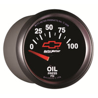 Autometer Oil Pressure 2-1/16, 0-100 PSI - Red Bowtie - Burkken Auto Parts