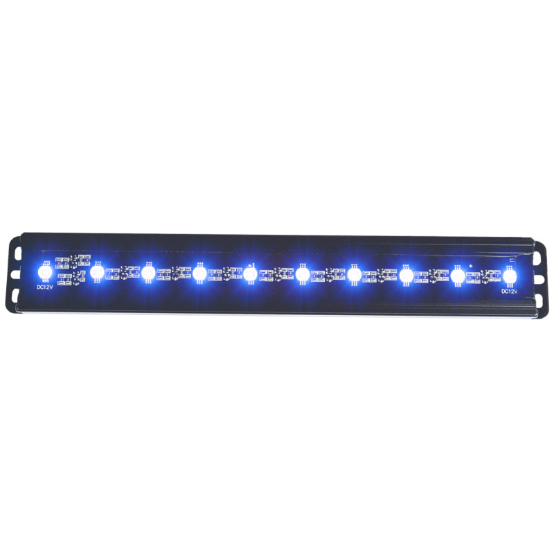 ANZO Universal 12in Slimline LED Light Bar (Blue) - Burkken Auto Parts