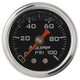 Autometer AutoGage 1.5in Liquid Filled Mechanical 0-100 PSI Fuel Pressure Gauge - Burkken Auto Parts