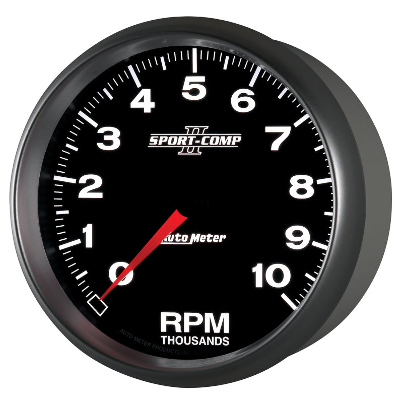 Autometer Sport-Comp II 5 inch 0-10000 RPM In Dash Tachometer - Burkken Auto Parts